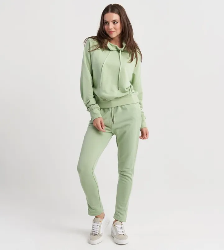 Solid Drawstring Waist Sweatpants