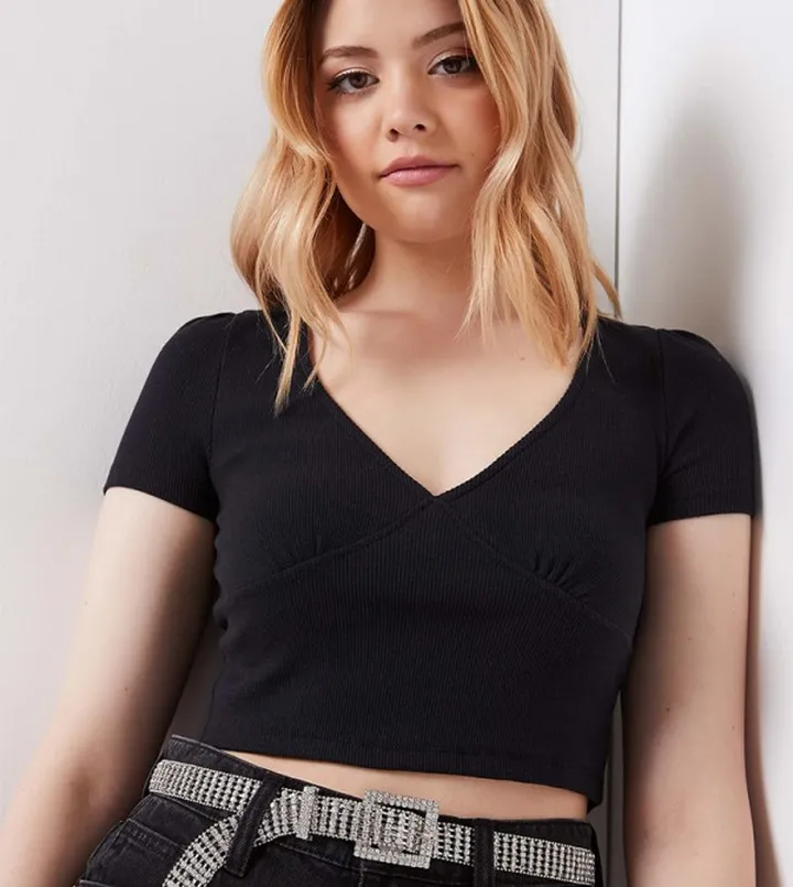 Ribbed Bustier T-Shirt