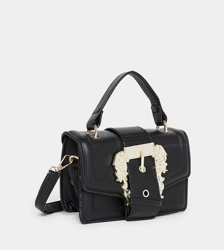 Embellished Buckle Detail Crossbody Bag