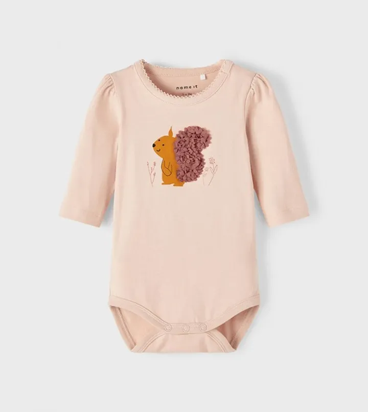 Graphic Printed Crew Neck Bodysuit