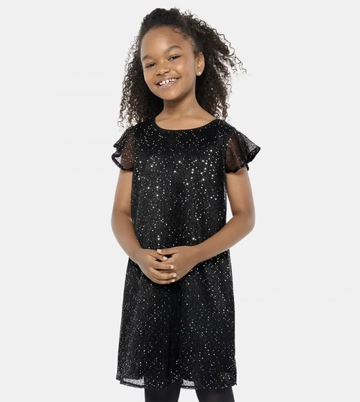 Girls Sequin Shift Dress