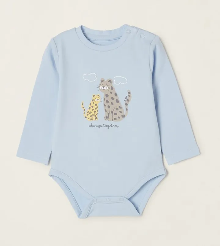 Newborn Boys Printed Cotton Bodysuit
