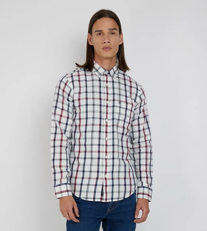 Aero Men's Plaid Casual Shirt