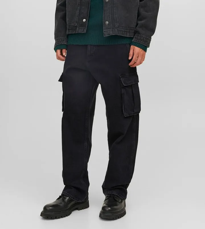 SBD 312 Faded Relaxed Fit Cargo Jeans