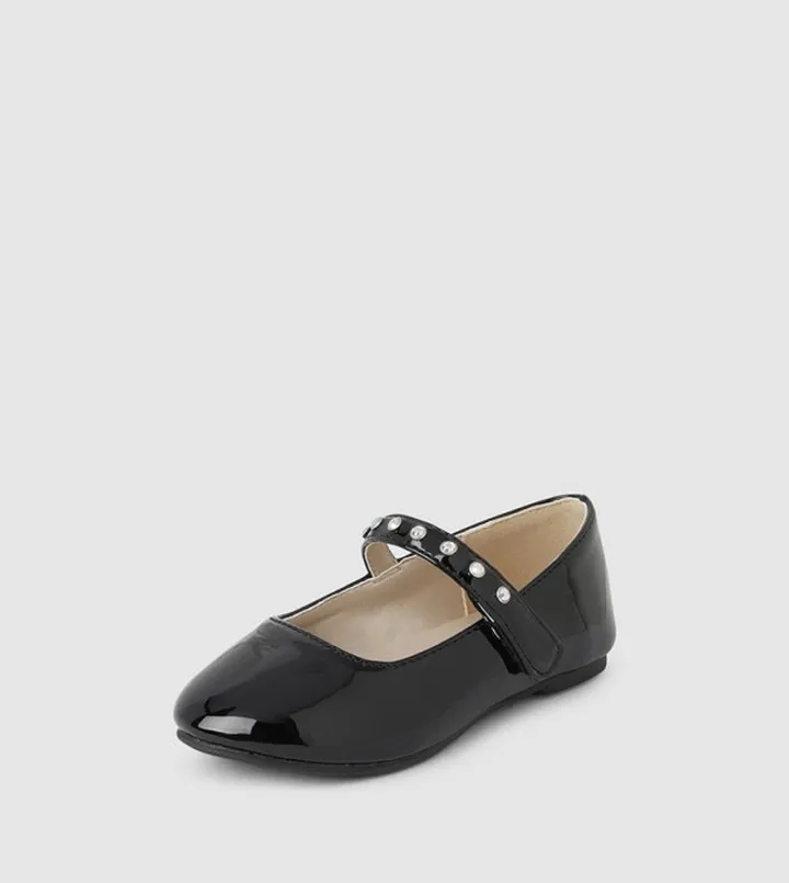 Girls Faux Patent Leather Mary Jane Shoes