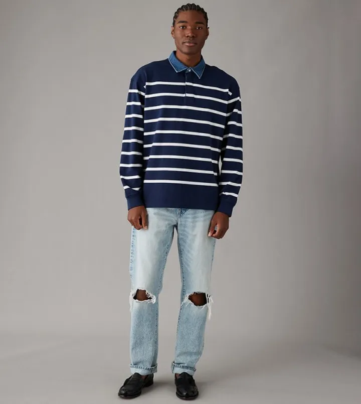 Long Sleeves Rugby Polo T-Shirt
