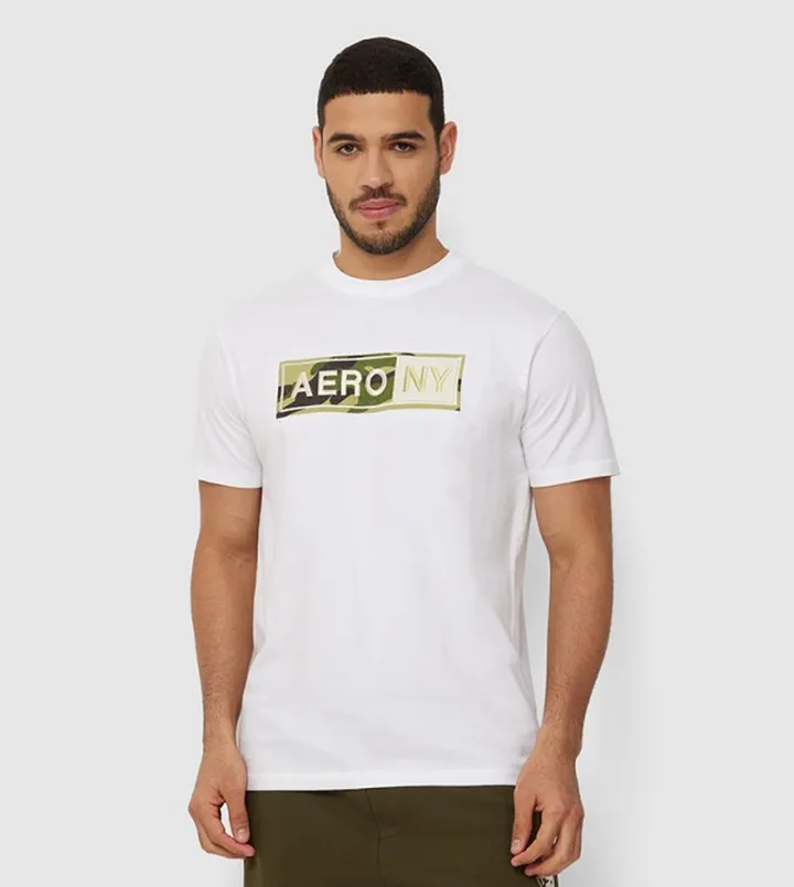 Aero Men's Embroidered Casual T-Shirt