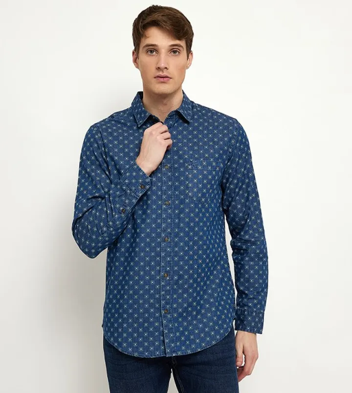 Aero Men's Printed Long Sleeves Shirt