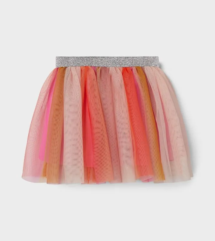 Ombre Tulle Mini Skirt