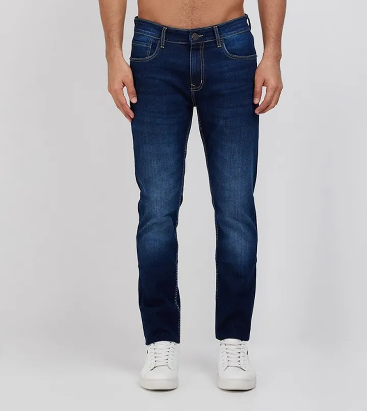 Aero Men's Faded Slim Fit Jeans