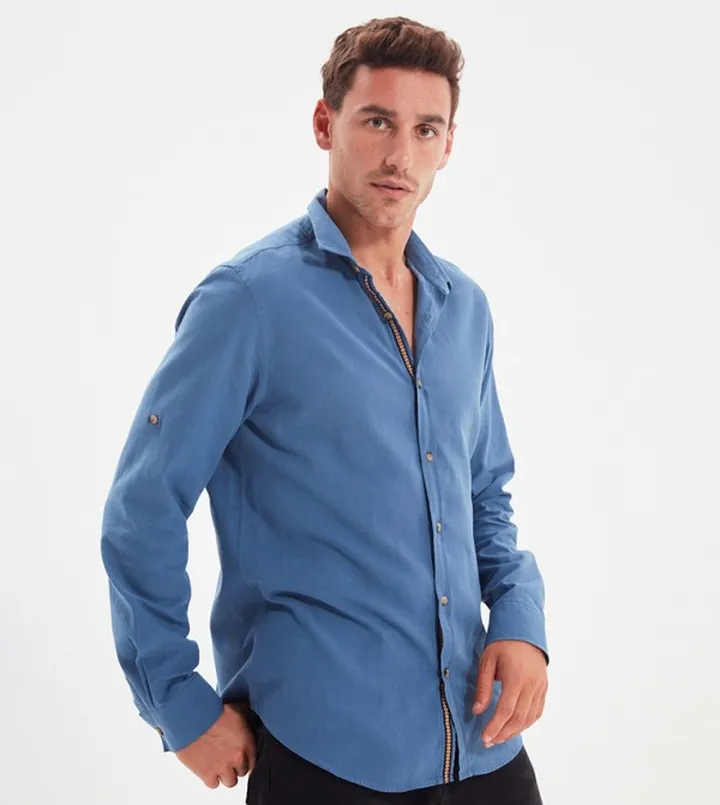 Epaulette Slim Fit Shirt