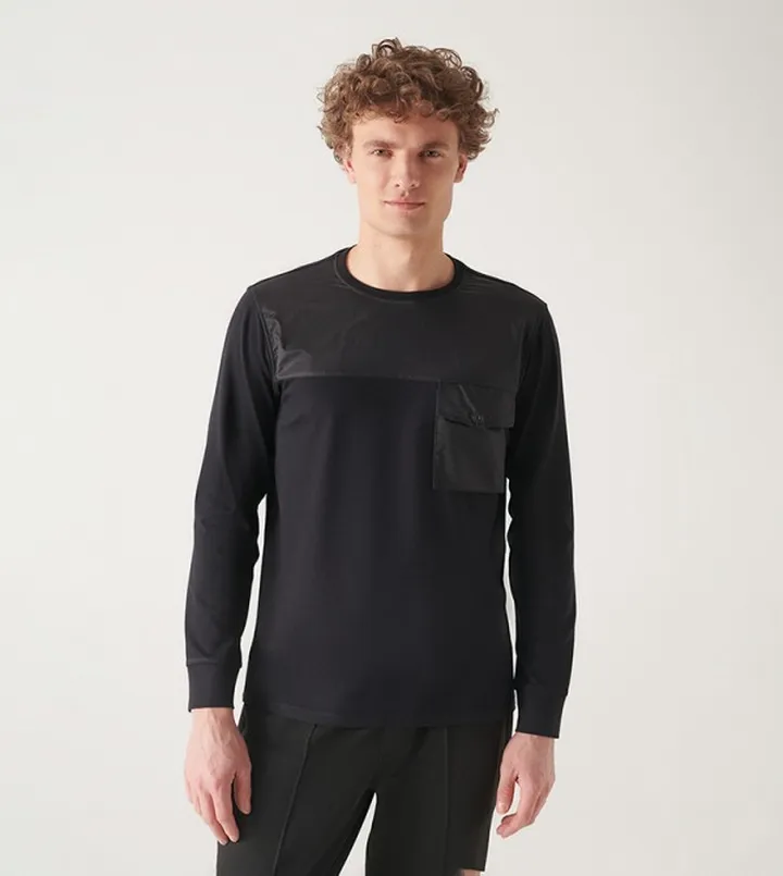 Pocket Detail Long Sleeves Sweatshirt