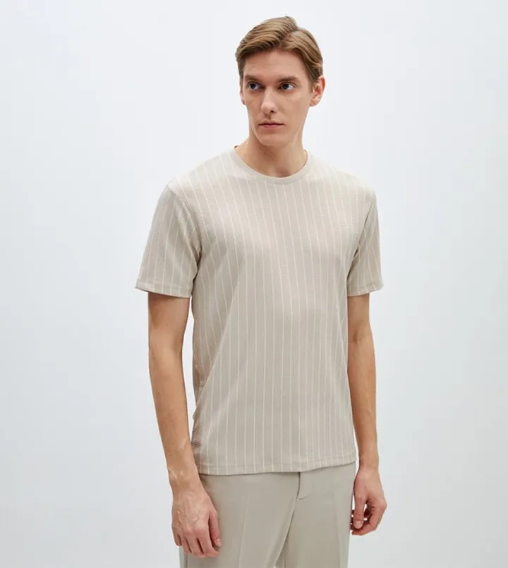 Striped Crew Neck T-Shirt