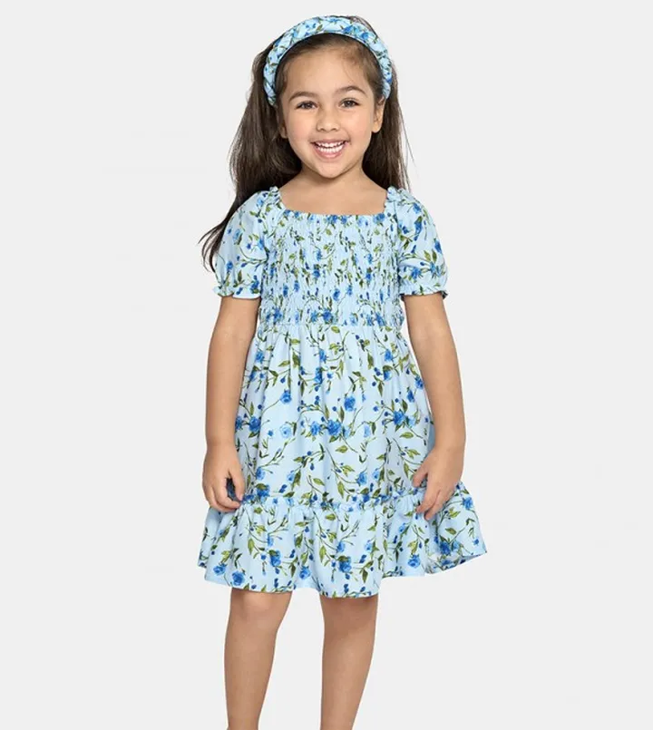 Toddler Girls Mommy And Me Floral Ruffle Dress