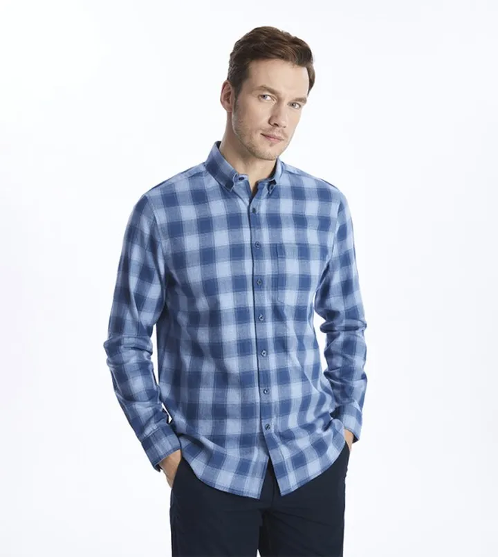 Plaid Long Sleeves Regular Fit Shirt