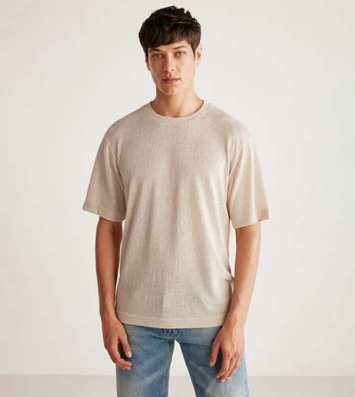 Knitted Short Sleeves T-Shirt