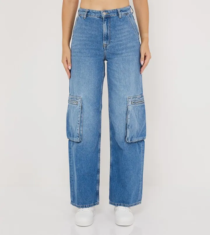 Faded Cargo Jeans