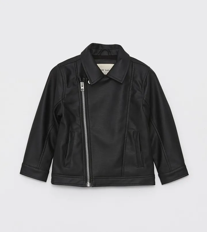 Long Sleeves Leather Jacket
