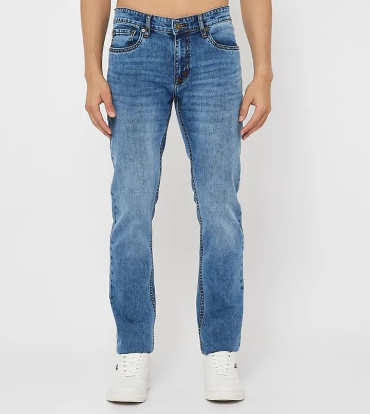 Aero Men's Faded Skinny Fit Jeans