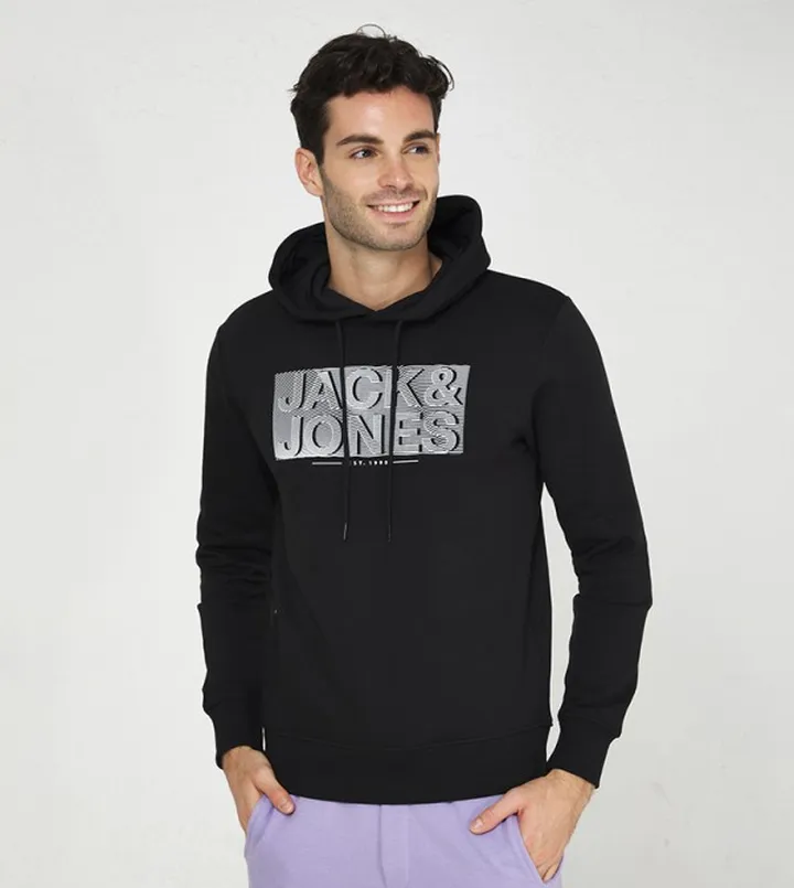 Logo Printed Long Sleeves Hoodie