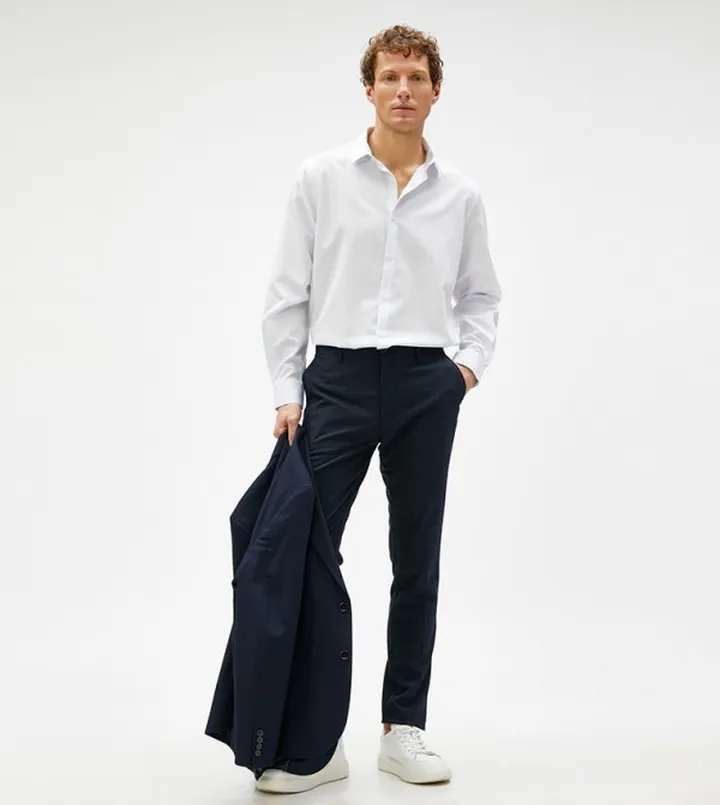 Solid Classic Collar Long Sleeves Shirt