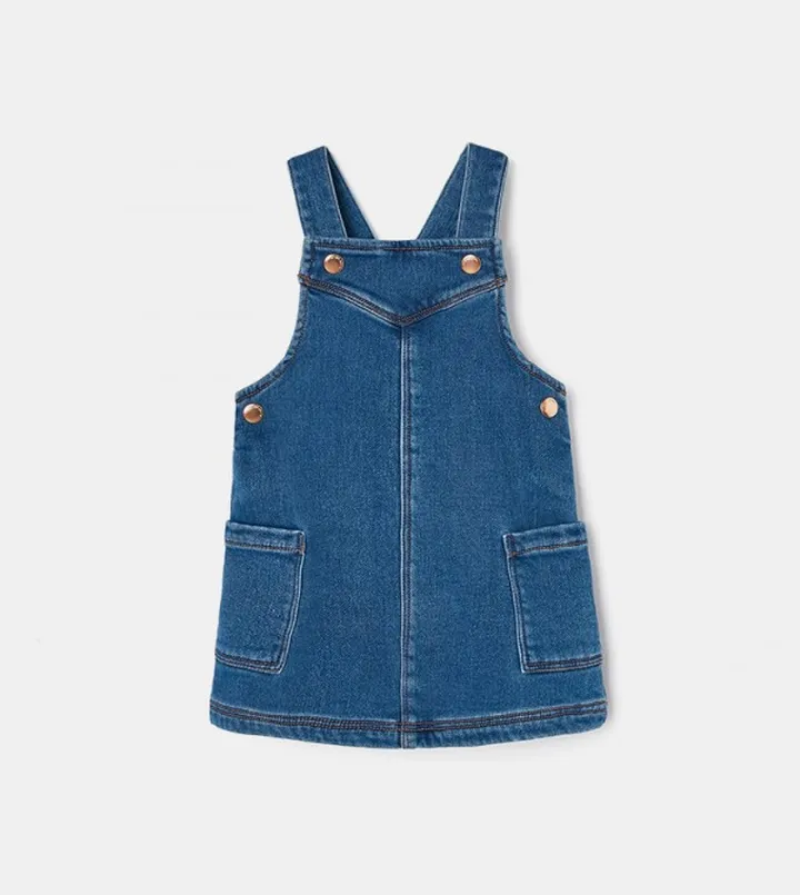 Baby Girls Brushed Pinafore Dress