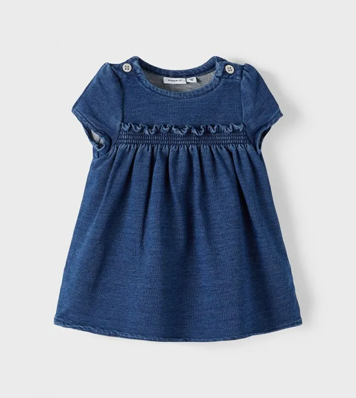 Casual Mini Yoke Dress