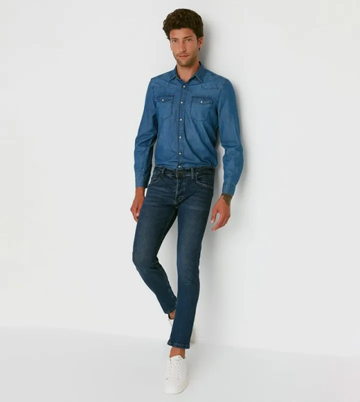 Tinted Skinny Fit Jeans