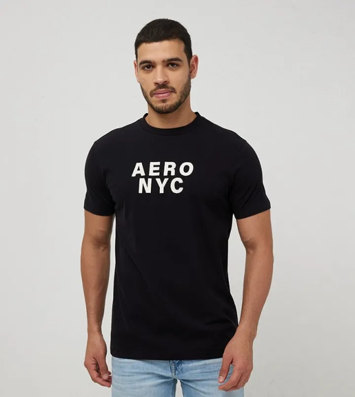 Aero Guy's Embroidered Casual T-Shirt