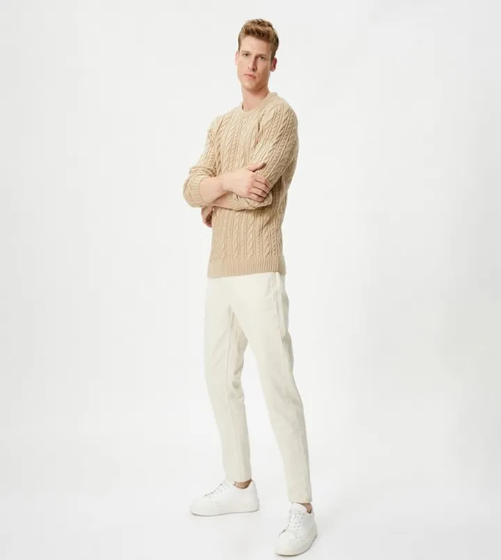Knitted Braided Sweater