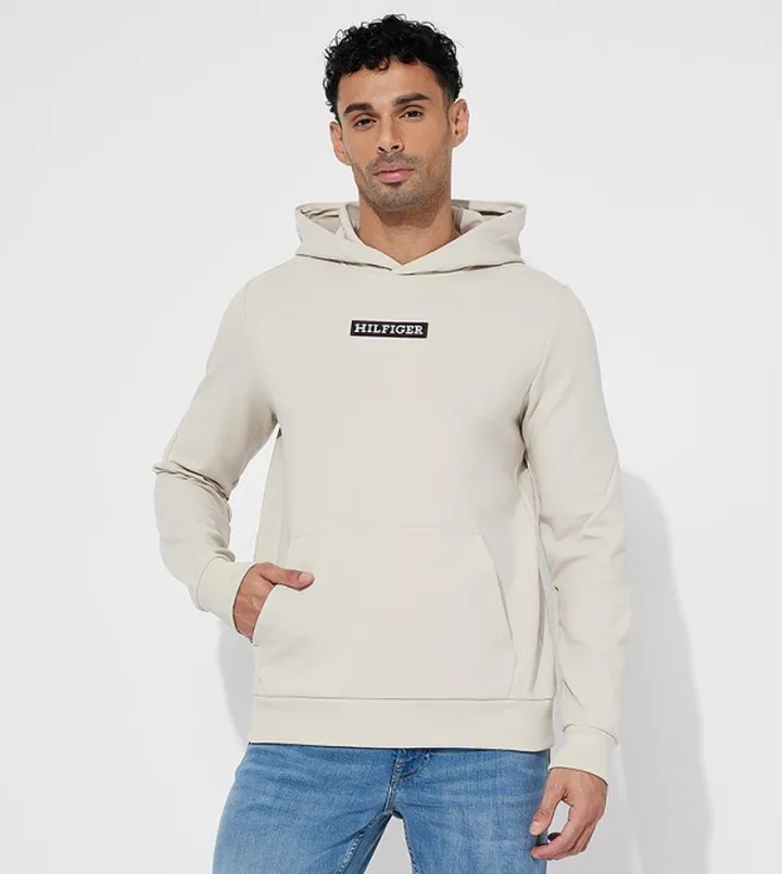 Logo Detail Long Sleeves Hoodie