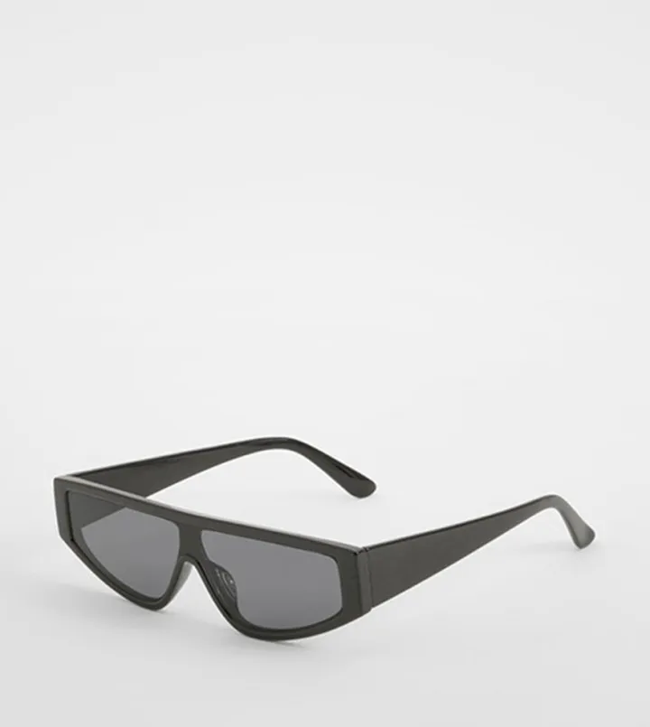 Black Angled Sunglasses