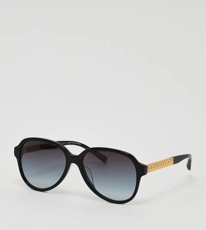 Braided Temple Aviator Sunglasses