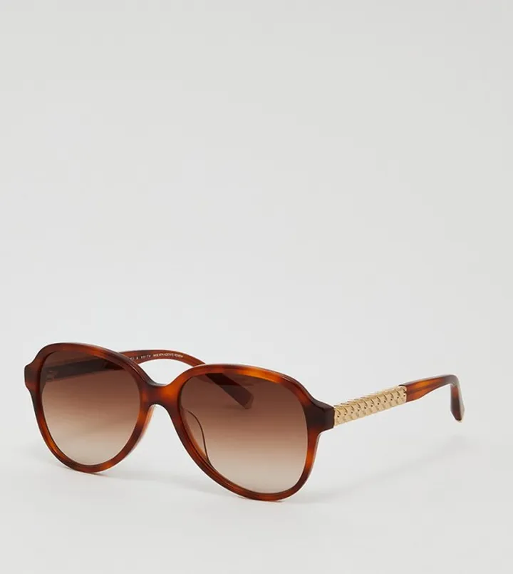 Braided Temple Aviator Sunglasses