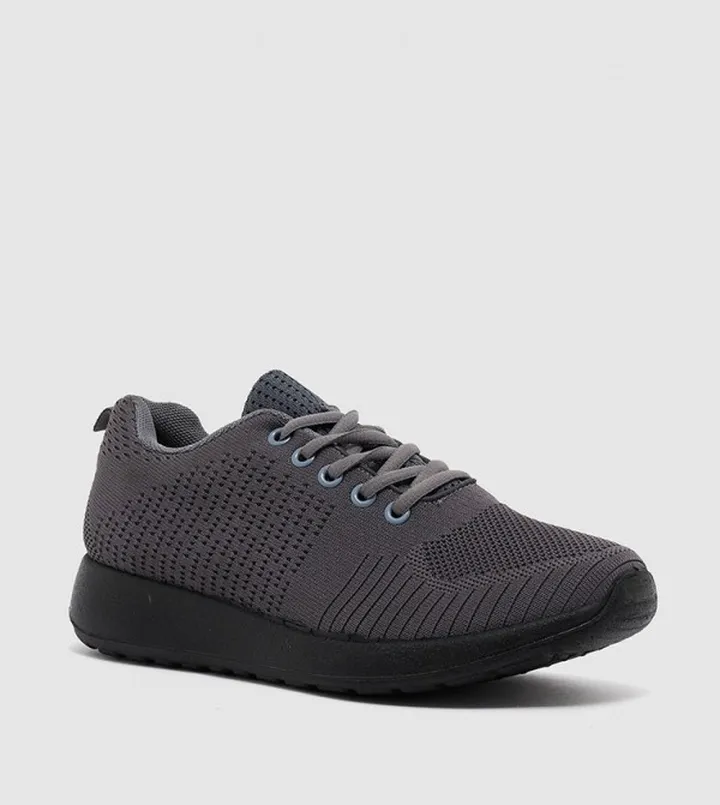 Solid Lace Up Casual Shoes
