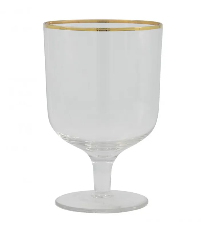 Wineglass Bergen Golden Border - Gold