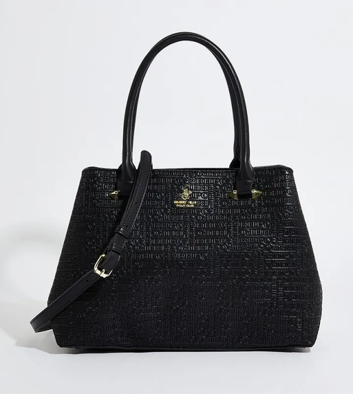 Textured Satchel Bag