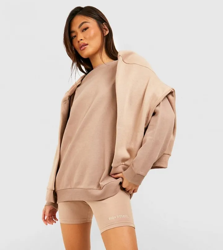 Design Studio Oversized Sweater and Cycling Short Set