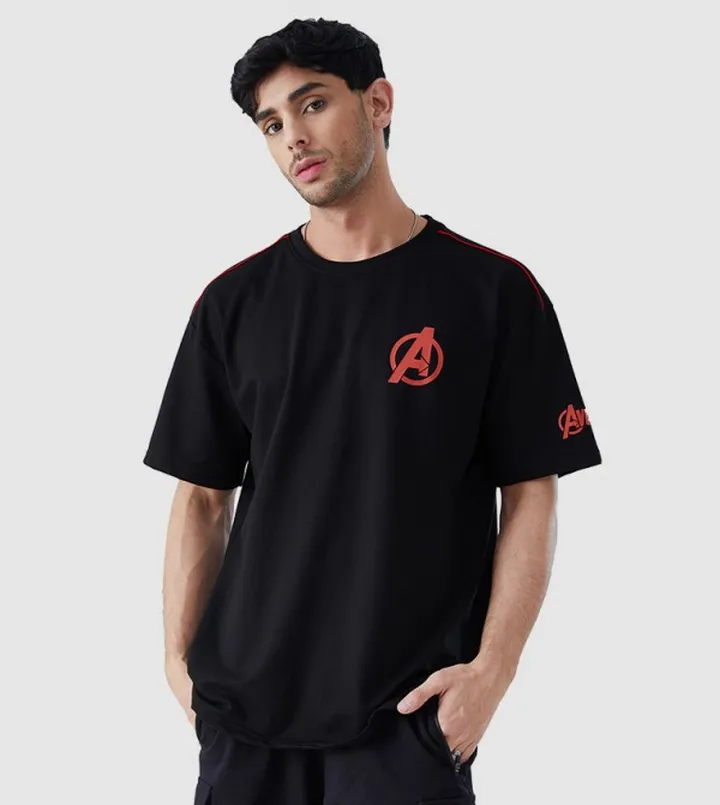 Marvel Avengers (Earth's Mightiest Heroes) Printed Oversized T-Shirt