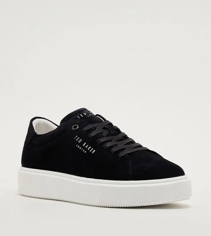 Suede Lace Up Platform Sneakers