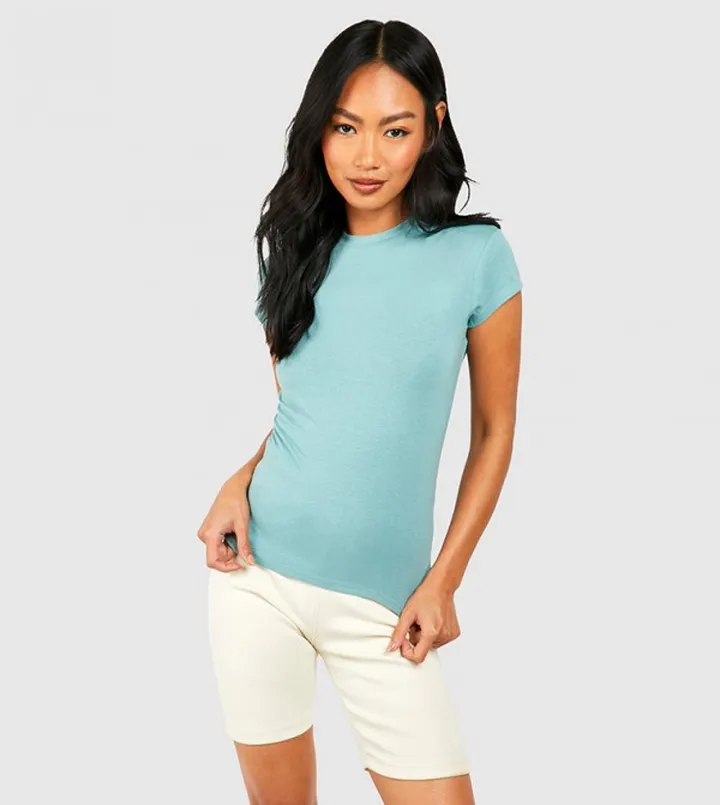 Premium Super Soft Cap Sleeves Fitted T-Shirt