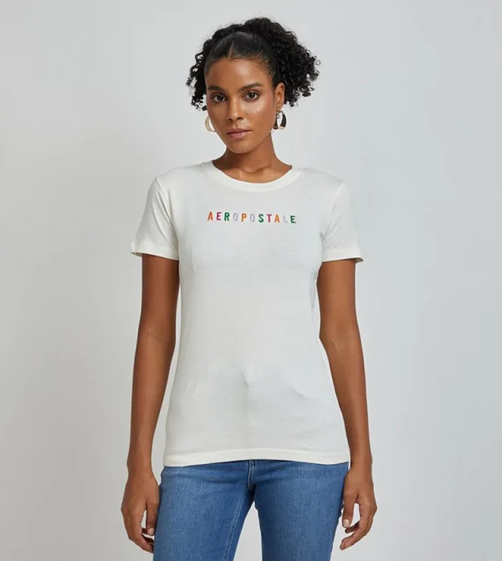 Aero Embroidered Crew Neck T-Shirt