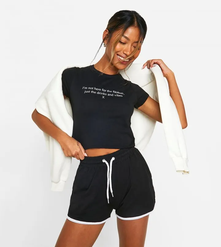 Printed Cropped T-shirt