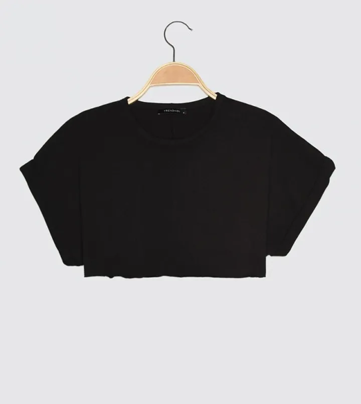 Super Crop Knitted T-Shirt