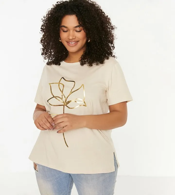 Printed Knitted T-Shirt