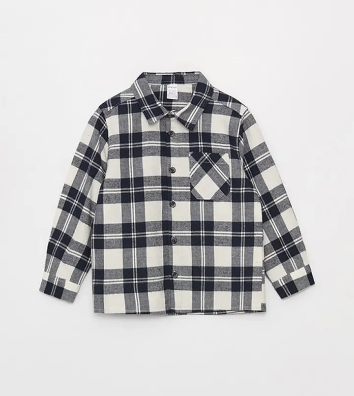 Long Sleeves Plaid Shirt
