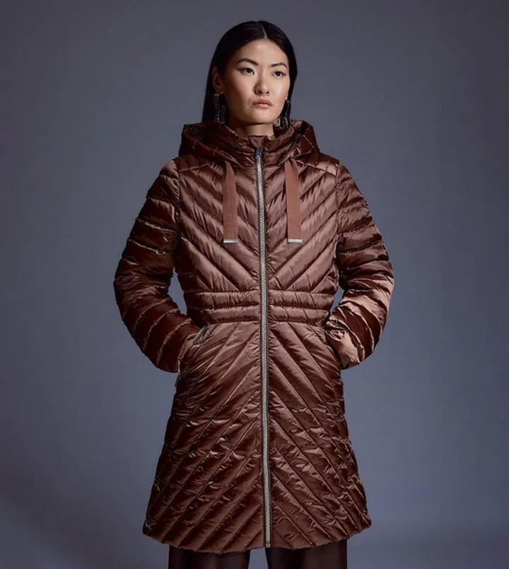 Real Down Packable Mid Coat