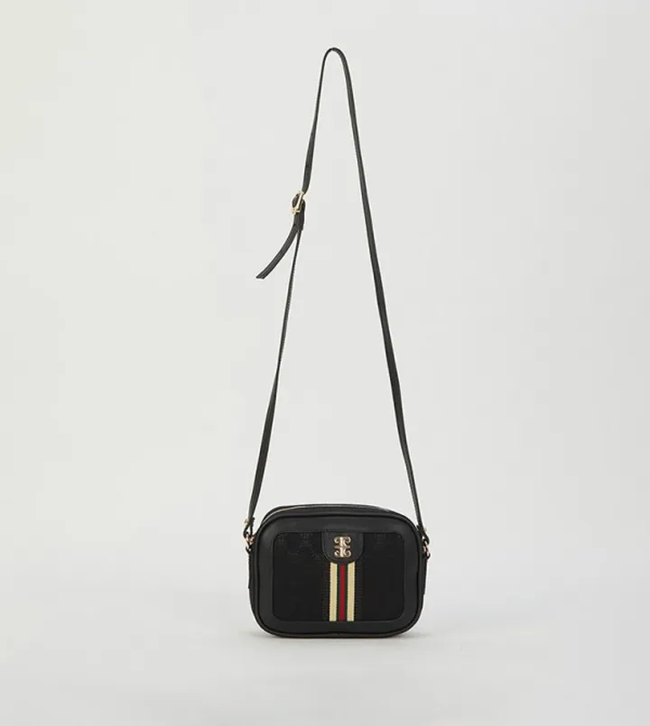Metal Accent Crossbody Bag