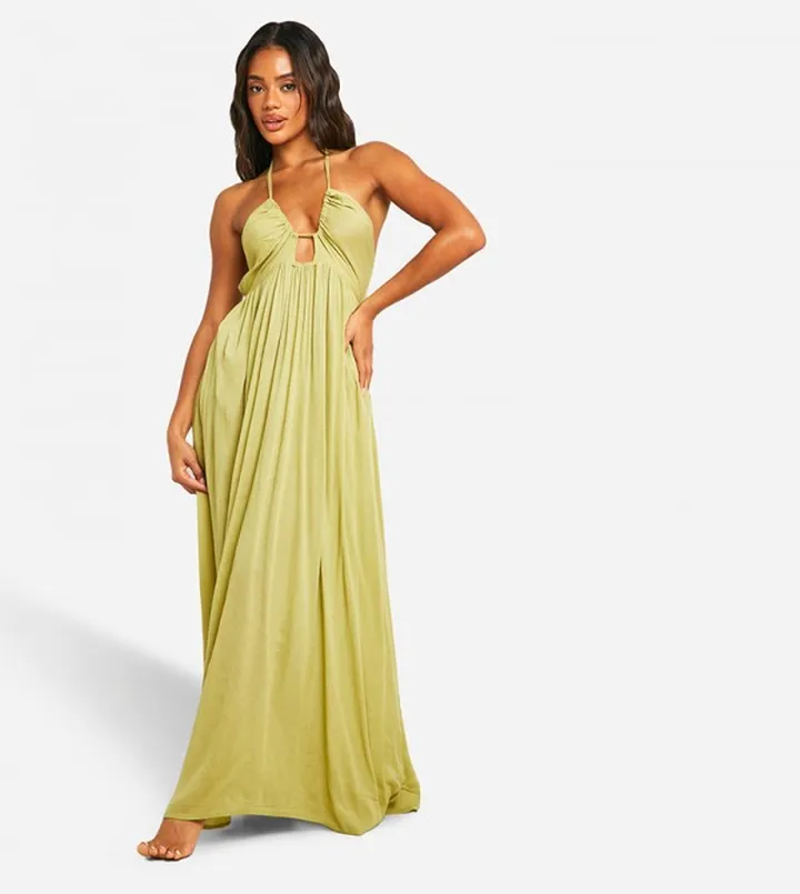 Halter Neck Maxi Dress