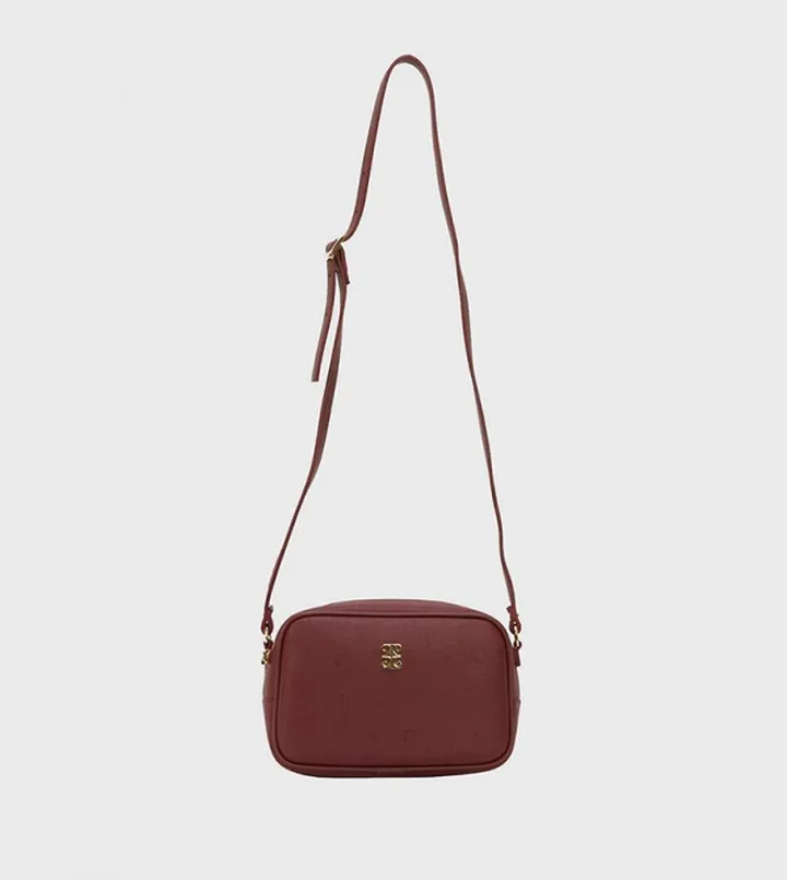 Metal Accent Crossbody Bag